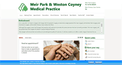 Desktop Screenshot of meirparksurgery.co.uk